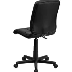 Office Chairs*Flash Furniture Clayton Armless Vinyl Swivel Mid-Back Quilted Task Office Chair, Black (GO16911BK)