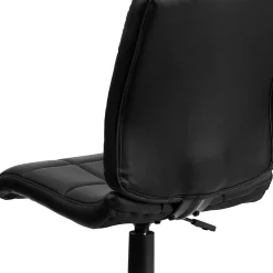 Office Chairs*Flash Furniture Clayton Armless Vinyl Swivel Mid-Back Quilted Task Office Chair, Black (GO16911BK)