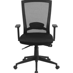 Office Chairs*Flash Furniture Cleo Ergonomic Mesh Swivel Mid-Back Executive Office Chair, Black (HL0004K)