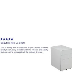 File Cabinets*Flash Furniture 3-Drawer Cabinet, Legal & Letter Files, White, 21