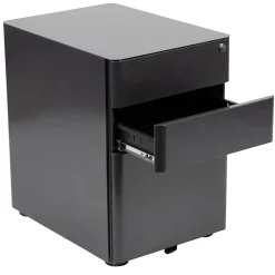 File Cabinets*Flash Furniture 3-Drawer Cabinet, Legal & Letter Files, Black, 21