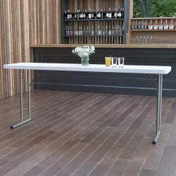Folding Tables*Flash Furniture Elon Folding Table, 72" x 18", Granite White (DADYCZ180GW)