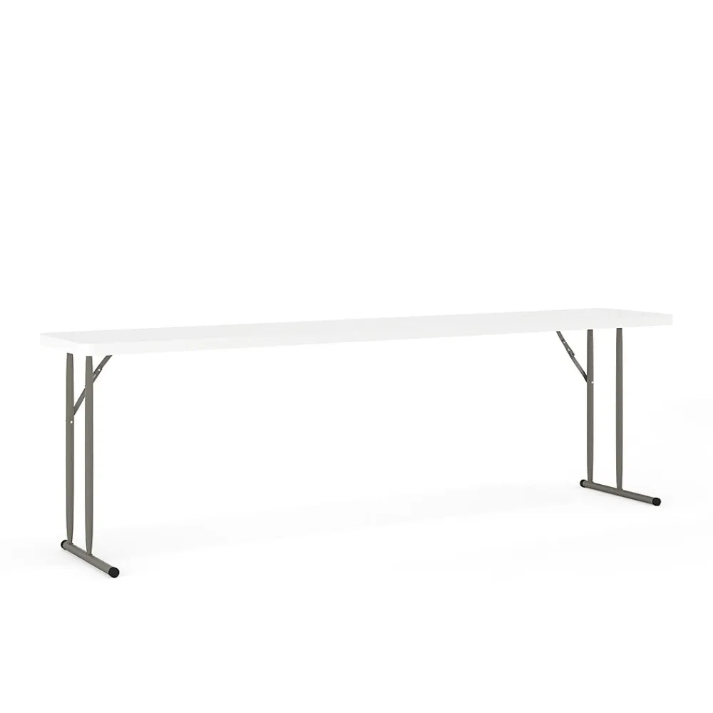 Folding Tables*Flash Furniture Elon Folding Table, 96" x 18", Granite White (DADYCZ2442GW)