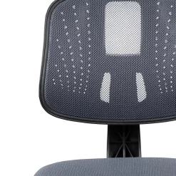 Office Chairs*Flash Furniture Flash Fundamentals Armless Ergonomic Mesh Swivel Mid-Back Task Office Chair, Gray (LF134GY)