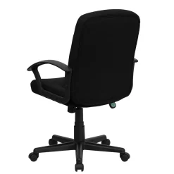 Office Chairs*Flash Furniture Garver Fabric Swivel Mid-Back Executive Office Chair, Black (GOST6BKFAB)
