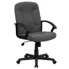 Office Chairs*Flash Furniture Garver Fabric Swivel Mid-Back Executive Office Chair, Gray (GOST6GYFAB)