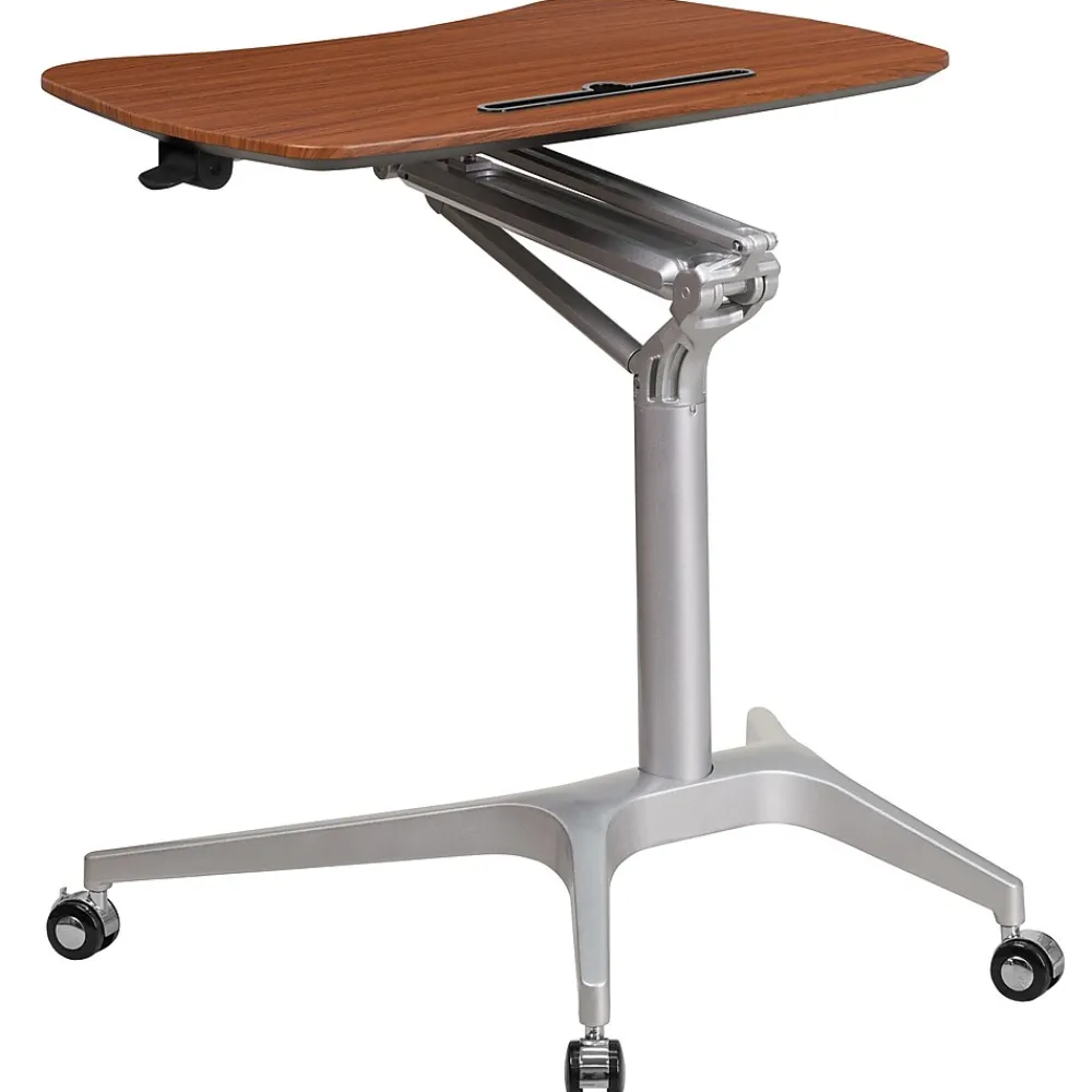 Standing Desks*Flash Furniture Gia 28"W Rectangular Adjustable Standing Computer Desk, Mahogany (NANIP10)