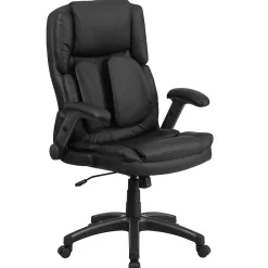 Office Chairs*Flash Furniture Hansel Ergonomic LeatherSoft Swivel High Back Executive Office Chair, Black (BT90275H)