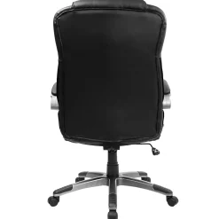 Office Chairs*Flash Furniture Hansel Ergonomic LeatherSoft Swivel High Back Executive Office Chair, Black (BT9069BK)
