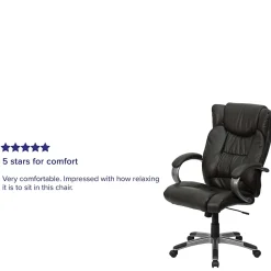 Office Chairs*Flash Furniture Hansel Ergonomic LeatherSoft Swivel High Back Executive Office Chair, Espresso Brown (BT9088BRN)