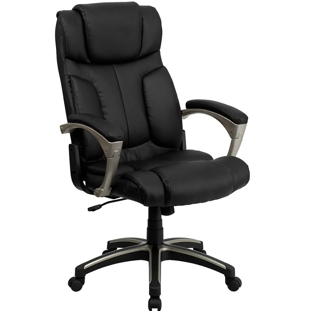 Office Chairs*Flash Furniture Hansel Ergonomic LeatherSoft Swivel High Back Folding Executive Office Chair, Black (BT9875H)