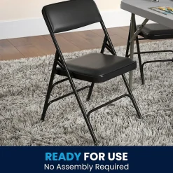 Folding & Stacking*Flash Furniture HERCULES Vinyl Upholstered Reception Chair, Black, 4/Pack (HA-MC309AV-BK-GG)