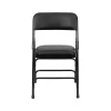 Folding & Stacking*Flash Furniture HERCULES™ Curved Triple Braced Vinyl Armless Folding Chair, Black, 12/Pack (12HAMC309AVBK)