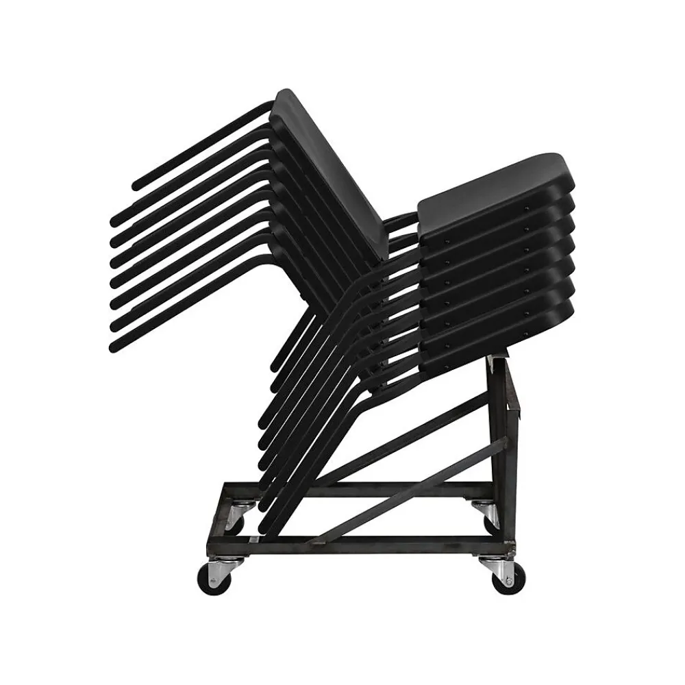 Folding & Stacking*Flash Furniture HERCULES™ Polypropylene Stackable Melody Band/Music Chair, Black, 24/Pack (24HFMUSIC)