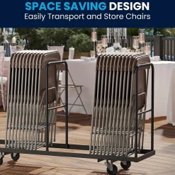 Folding & Stacking*Flash Furniture HERCULES™ Plastic Armless Folding Chair, Premium Brown, 4/Pack