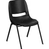 Folding & Stacking*Flash Furniture HERCULES Series Plastic Shell Stack Chair, Black (RUTEO1BK)