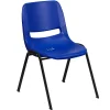 Folding & Stacking*Flash Furniture HERCULES Series Plastic Shell Stack Chair, Blue/Black (RUTEO1BL)