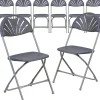 Folding & Stacking*Flash Furniture HERCULES Series 800 Plastic Fan Back Folding Chair, 8/Pack (8LEL4CH)