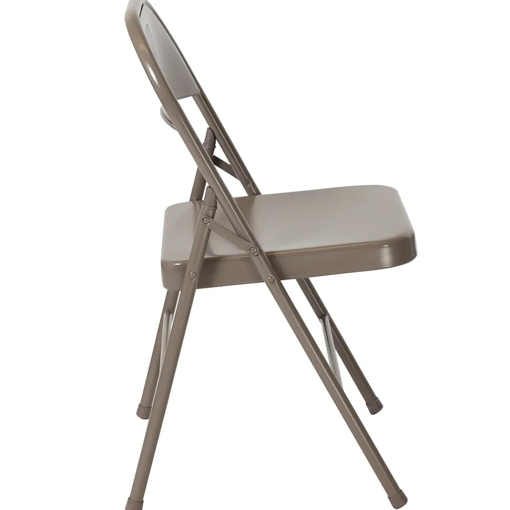 Folding & Stacking*Flash Furniture HERCULES Series Metal Folding Chair, Gray, 4/Pk (4BDF002GY)