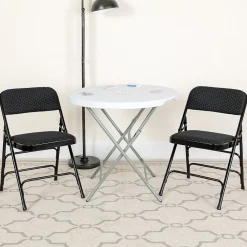 Folding & Stacking*Flash Furniture HERCULES Series Fabric Banquet/Reception Chair, Black, 2/Pack (2AWMC309AFBLK)