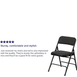 Folding & Stacking*Flash Furniture HERCULES Series Fabric Banquet/Reception Chair, Black, 2/Pack (2AWMC309AFBLK)