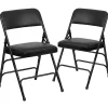 Folding & Stacking*Flash Furniture HERCULES Series Vinyl Folding Chair, Black, 2/Pack (2HAMC309AVBK)