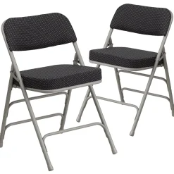 Folding & Stacking*Flash Furniture HERCULES Series Fabric Folding Chair, Black, 2/Pack (2AWMC320AFBK)
