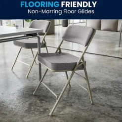 Folding & Stacking*Flash Furniture HERCULES Series Fabric Folding Chair, Gray, 2/Pack (2HAMC320AFGRY)