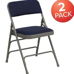 Folding & Stacking*Flash Furniture HERCULES Series Fabric Folding Chair, Navy Blue, 2/Pack (2HAMC309AFNVY)