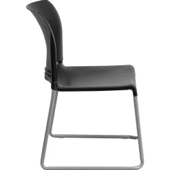 Folding & Stacking*Flash Furniture HERCULES 8Full Back Stack Chairs W/Sled Base, Black, 20/Pack
