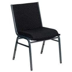 Folding & Stacking*Flash Furniture HERCULES Series Fabric Heavy Duty Stack Chair, Black Dot, 4 Pack (4XU60153BK)