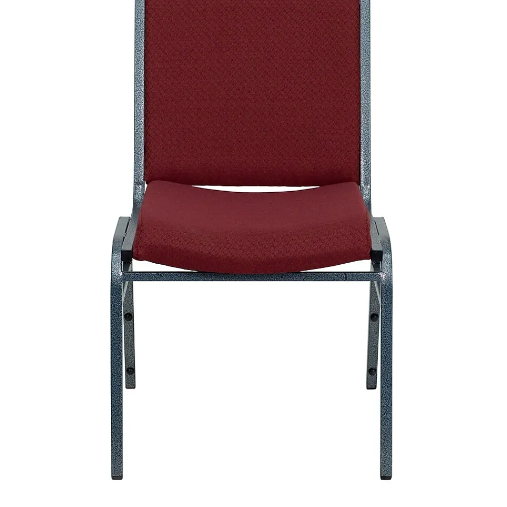 Folding & Stacking*Flash Furniture HERCULES Series Fabric Stack Chair, Burgundy Patterned (XU60153BY)