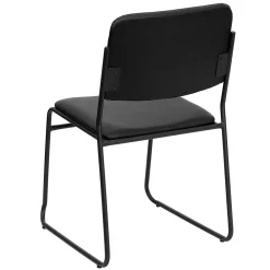 Folding & Stacking*Flash Furniture HERCULES Series Vinyl Stacking Chair with Sled Base, Black (XU8700BLKBVYL30)