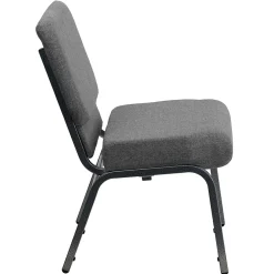 Folding & Stacking*Flash Furniture HERCULES Series Fabric Stacking Church Chair, Gray/Silver Vein Frame (XUCH0221GYSV)