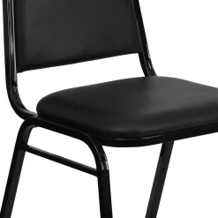 Folding & Stacking*Flash Furniture HERCULES Series Vinyl Banquet Stacking Chair, Black, 4 Pack (4FDBHF2BKVYL)