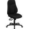 Office Chairs*Flash Furniture Hughes Armless Ergonomic Fabric Swivel High Back Task Office Chair, Black (BT90297H)