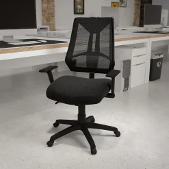 Office Chairs*Flash Furniture Ivan Ergonomic Mesh Swivel High Back Multifunction Task Office Chair, Black (HL0017)