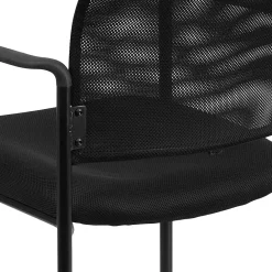 Folding & Stacking*Flash Furniture Jana Mesh Stackable Side Chair with Arms, Black (GO5162)