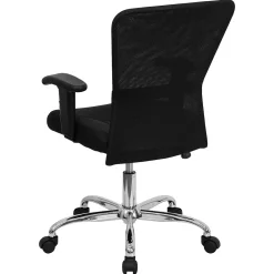 Office Chairs*Flash Furniture Jasmine Ergonomic Mesh Swivel Mid-Back Task Office Chair, Black (GO5307B)