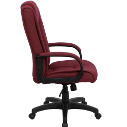 Office Chairs*Flash Furniture Jessica Fabric Swivel High Back Executive Office Chair, Burgundy (GO5301BBY)