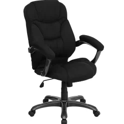Office Chairs*Flash Furniture Jessie Ergonomic Microfiber Swivel High Back Executive Office Chair, Black (GO725BK)
