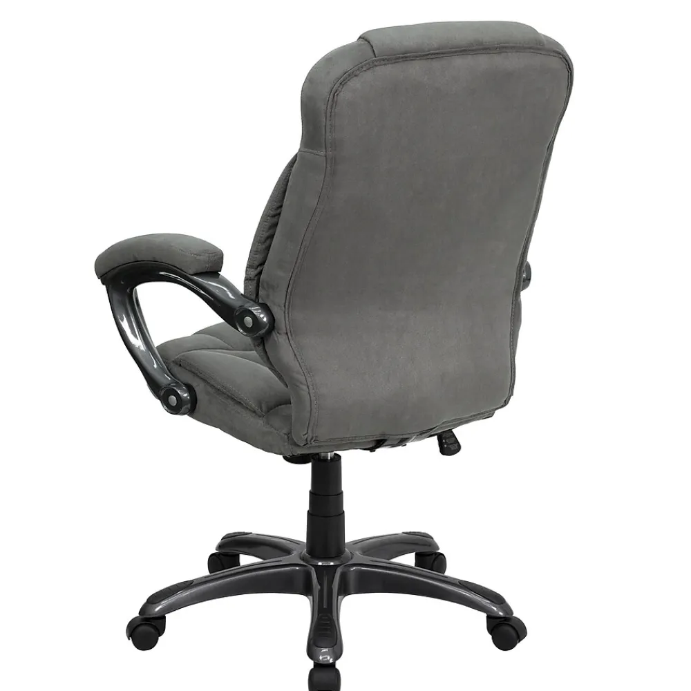 Office Chairs*Flash Furniture Jessie Ergonomic Microfiber Swivel High Back Executive Office Chair, Gray (GO725GY)