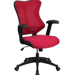 Office Chairs*Flash Furniture Kale Ergonomic Mesh Swivel High Back Executive Office Chair, Burgundy (BLZP806BY)