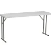 Folding Tables*Flash Furniture Kathryn Folding Table, 60" x 18", Granite White (RB1860)