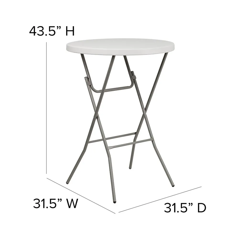Folding Tables*Flash Furniture Kathryn Folding Table, 31.5" x 31.5", Granite White (RB32RBARGW)