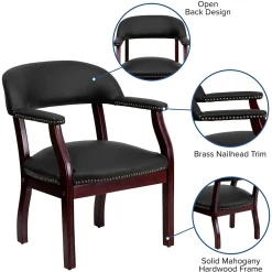 Office Chairs*Flash Furniture Leather Conference Chair, Black (BZ105LFBKLEA)