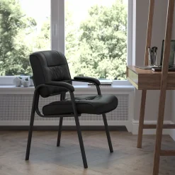 Office Chairs*Flash Furniture LeatherSoft Executive Chair, Black (BT-1404-BKGY-GG)