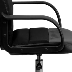 Office Chairs*Flash Furniture Manor Ergonomic LeatherSoft/Mesh Swivel Mid-Back Task Office Chair, Black (LFW61B2)