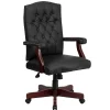 Office Chairs*Flash Furniture Martha Washington LeatherSoft Swivel Executive Office Chair, Black (801LLF05BKLEA)