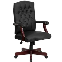 Office Chairs*Flash Furniture Martha Washington LeatherSoft Swivel Executive Office Chair, Black (801LLF05BKLEA)